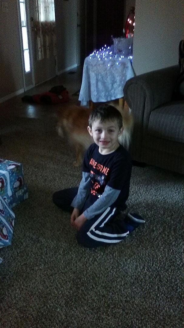 This is Tyler. He's a fighter. He has Kawasaki.