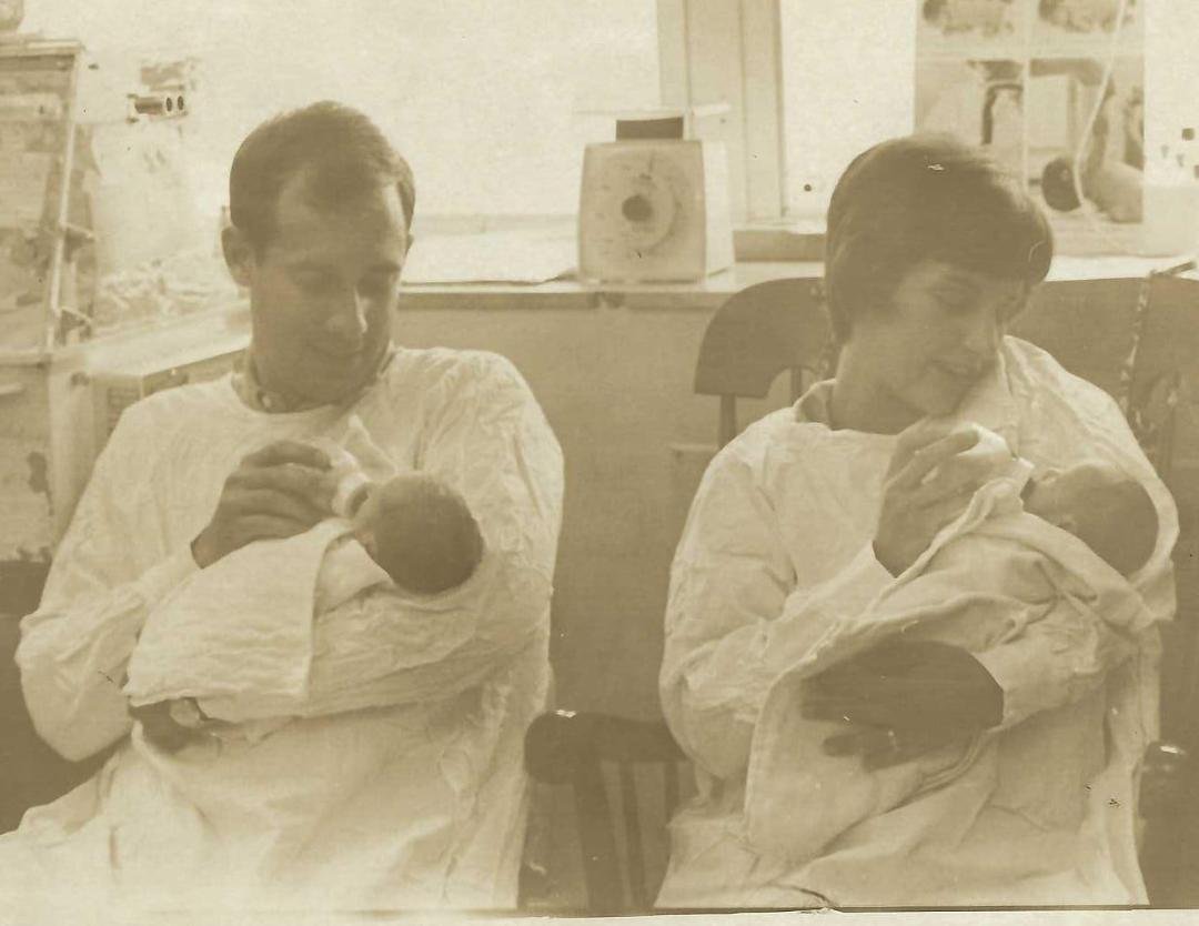 Happy birthday to our twins! Forty-nine years ago and we were right in style wearing PPEs in the hospital nursery!