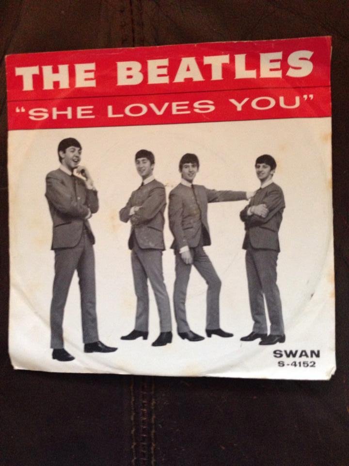 Happiness is finding a collection of Beatles records you forgot you had