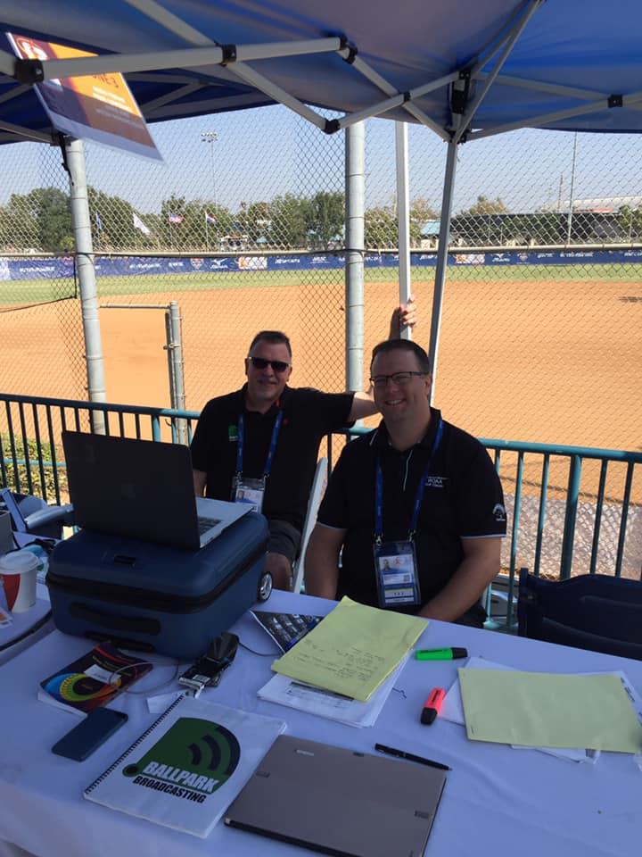 A pair of pros...Chris and Steve relaxing before the action begins this morning!!
