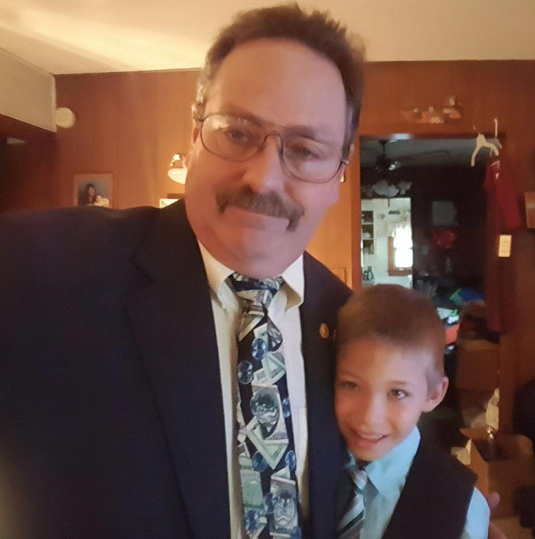 Ready for Easter service. Bout the only time I dress up.