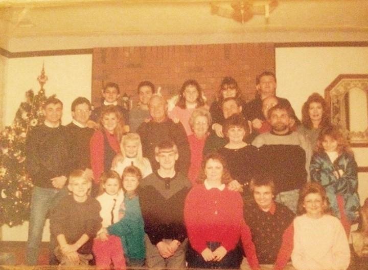 Our first Christmas in the states after returning from Germany. 1989