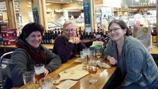 Having a few with friends @Whole Foods
