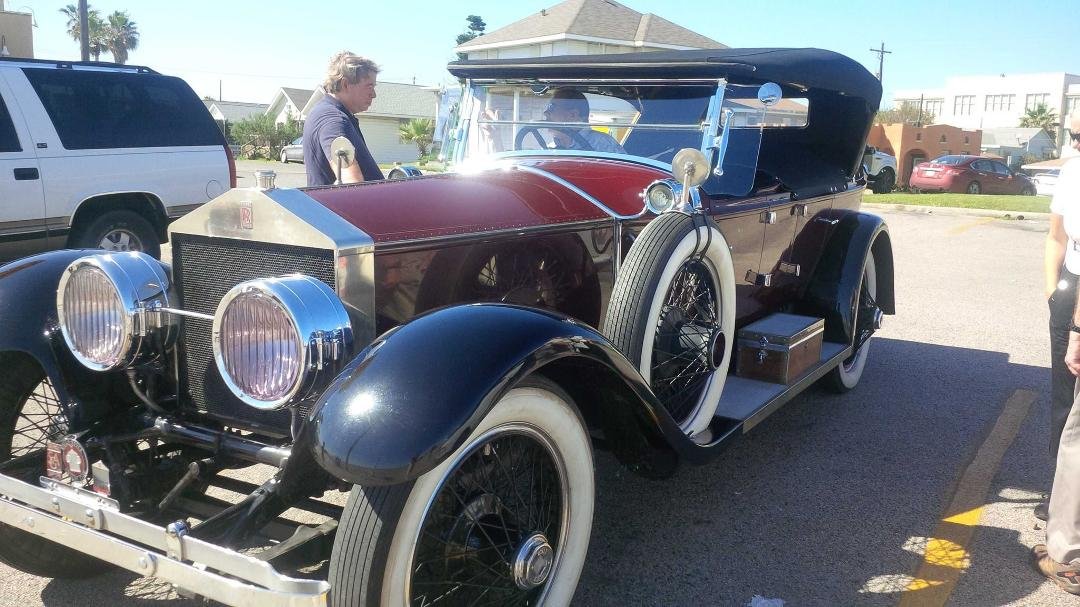 At Galveston today with cousin Ian Wallace from Australia Australia.th1923