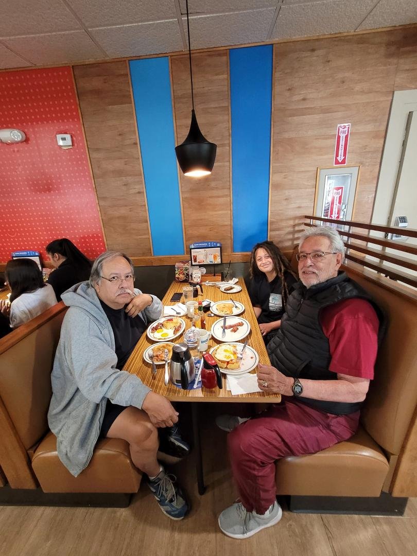 Another birthday breakfast with grandson. Turning 10 years old