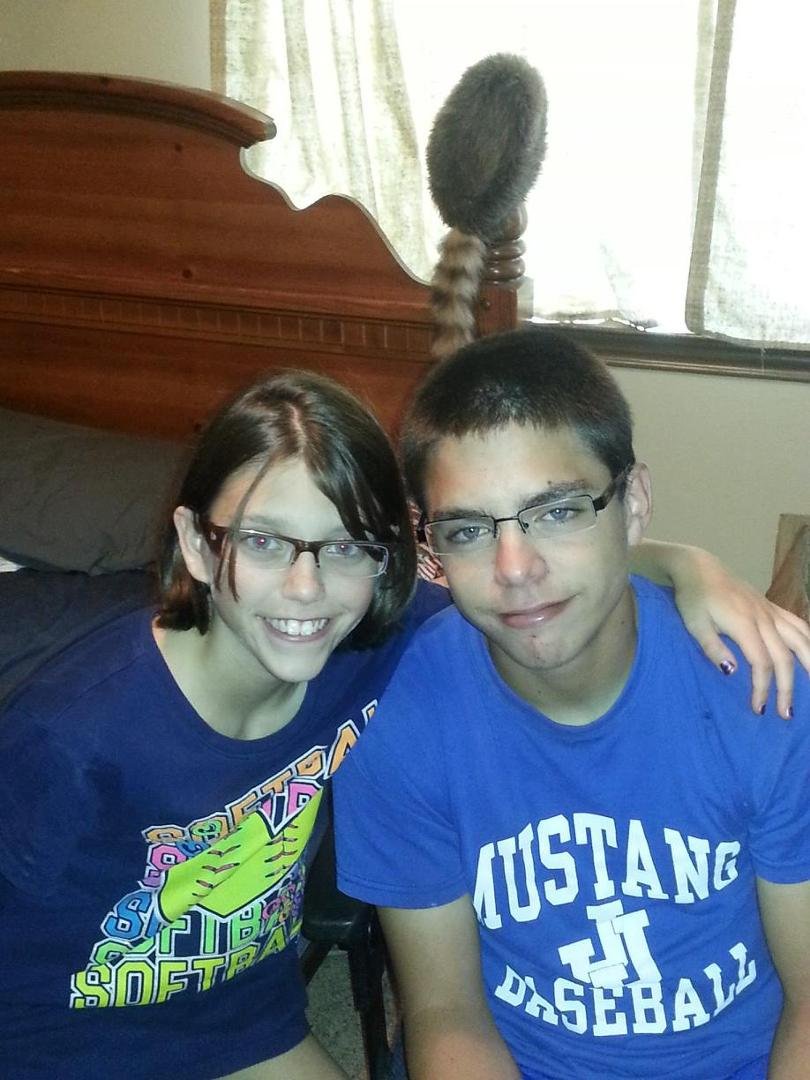 Heres my two getting older Bekah 5th and Shawn a Jr. At Jay