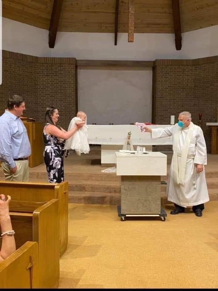 Rules of holy water gun baptism safety
1) always treat your holy water gun as if it’s full and prepared to administer blessing
2) keep your finger off the trigger until the spirit leads you to administer
3) never point yo