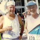 MY 'RUNNING BUDDY SAM', AND I BEFORE THE 'MAPLE LEAF HALF', IN MANCHESTER, VERMONT