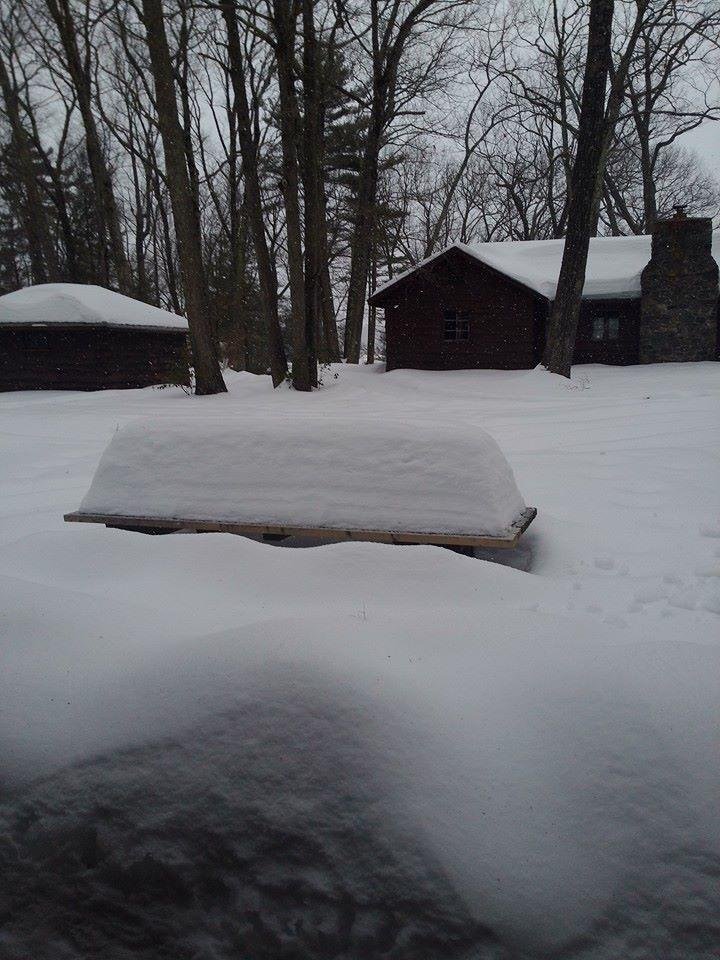 If you can see it, what a surprise. It's snowing
.