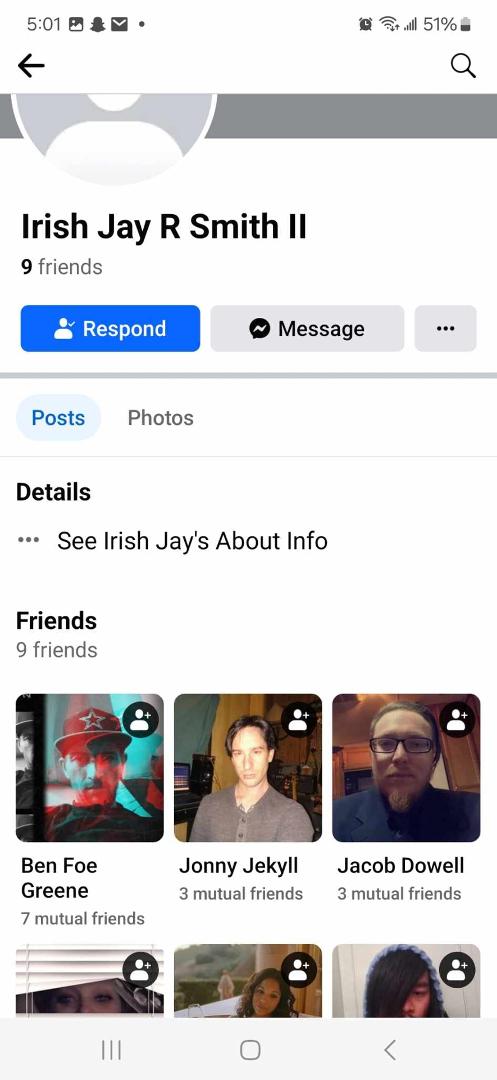 Fake account, not me