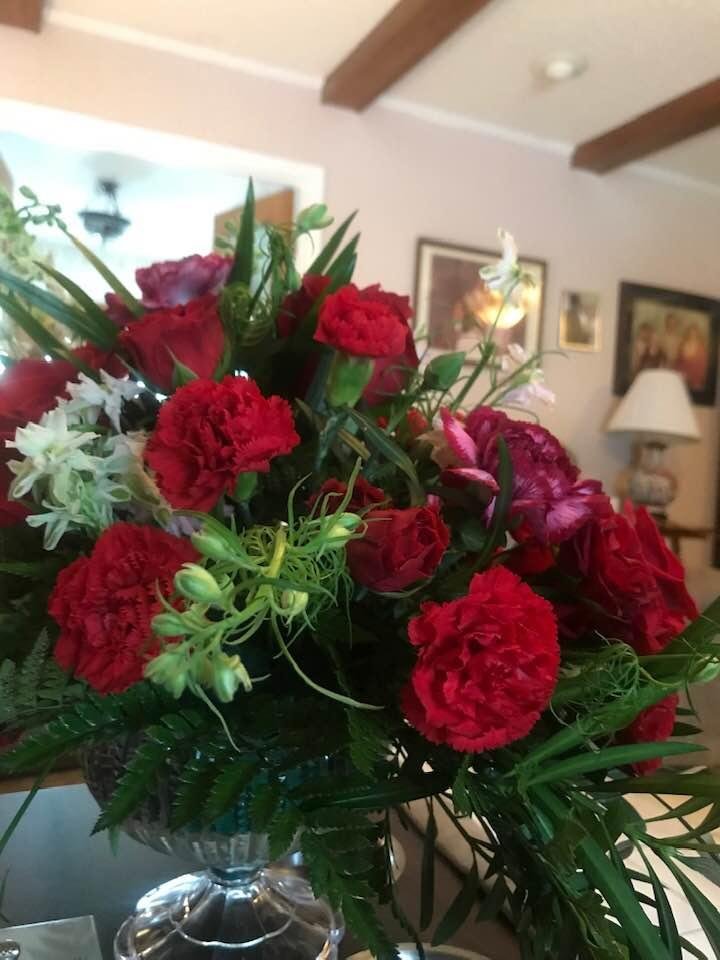 My step daughter, Marilyn, remembered our anniversary.