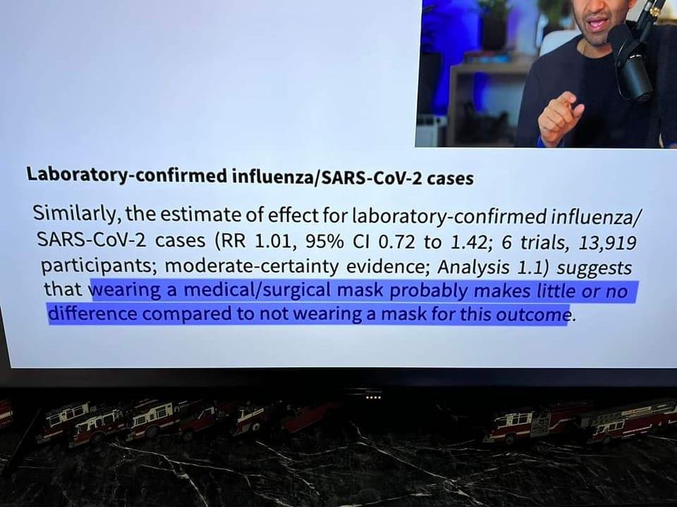 Been saying that since they started the whole mask nonsense. They make no difference. It's all about control!