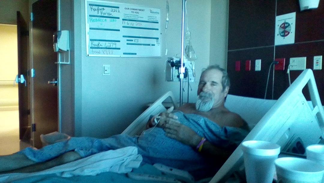 waiting for surgery.