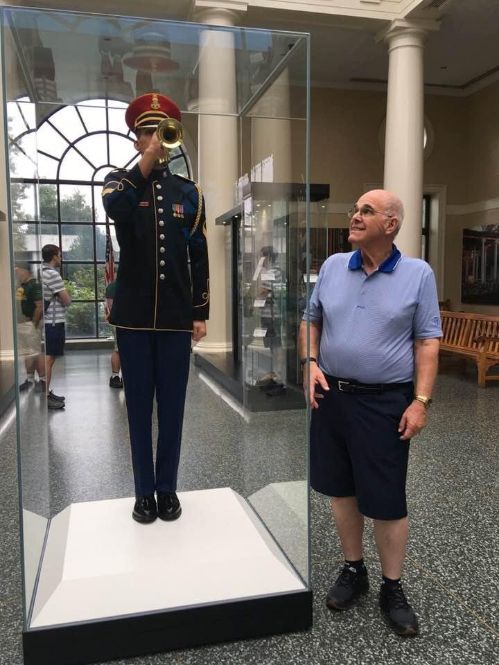 I’m thinking about my days as a bugler when I was in the Army.