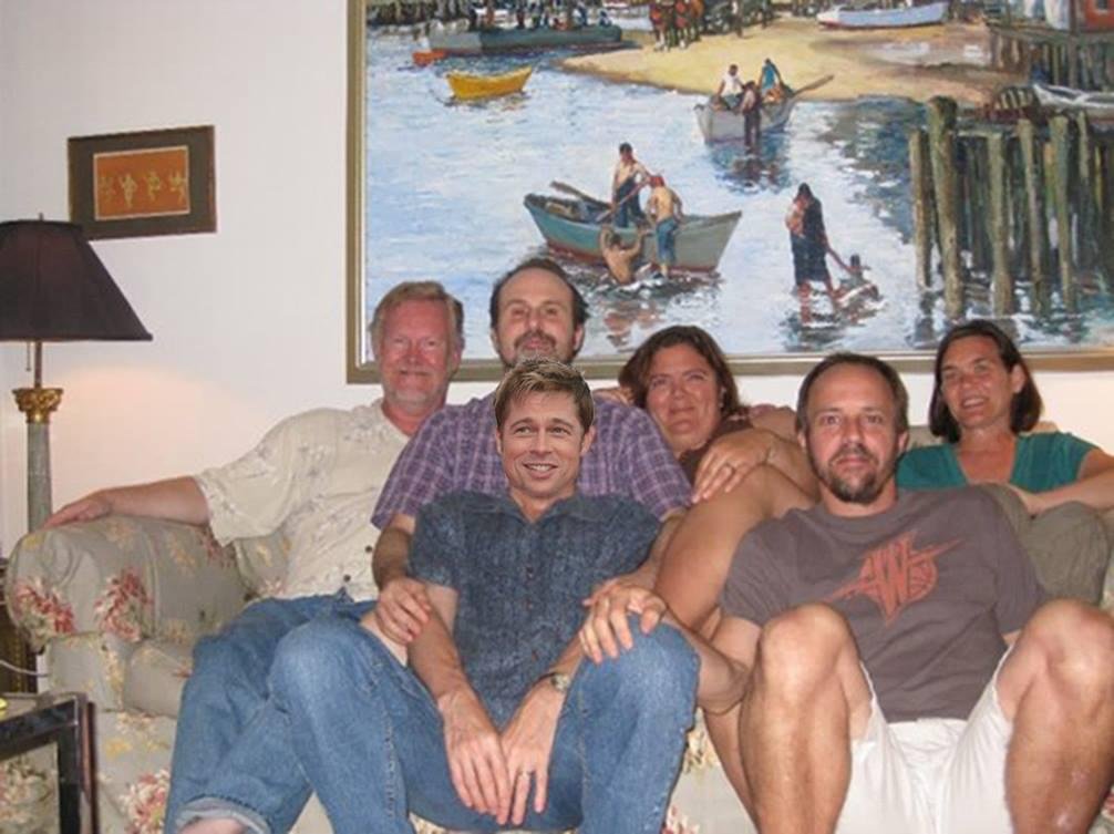 With Mike Malone, Brad Pitt, Jayne Williams, Russel Kiel, Michelle Oakes.