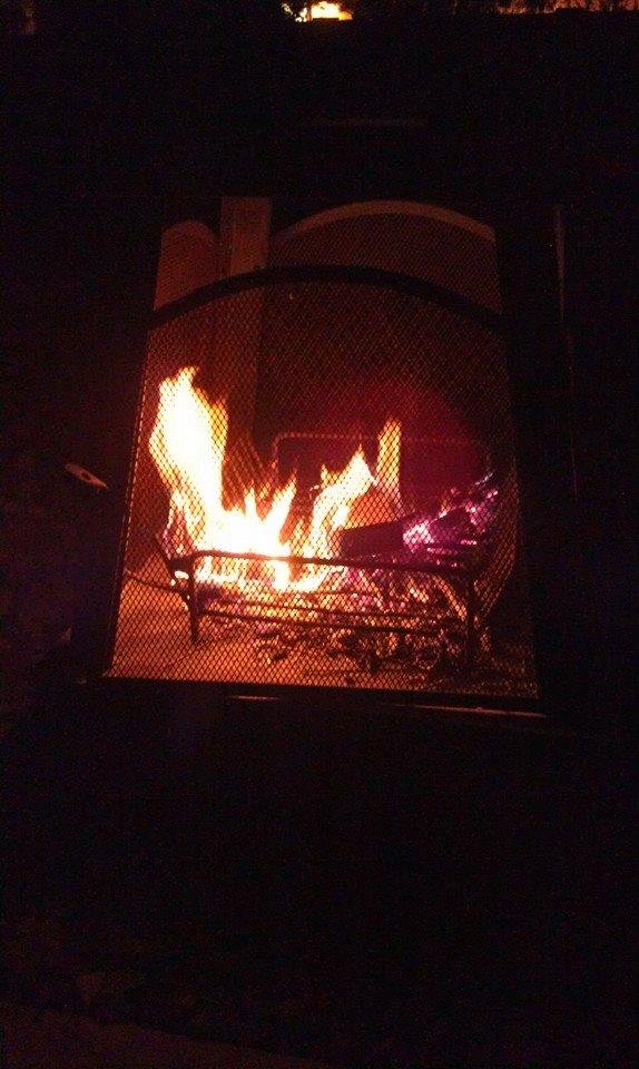 Our Anniversary campfire. This the life