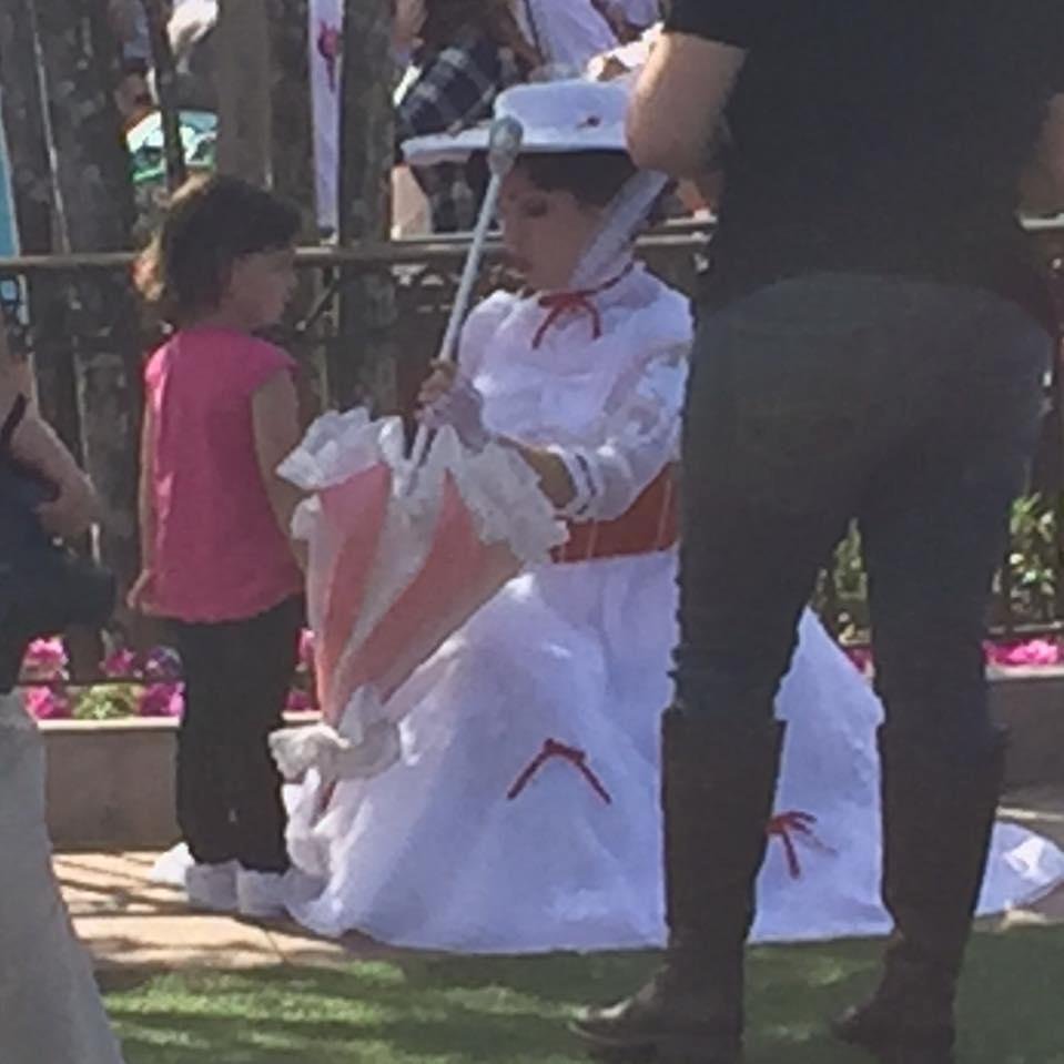 Lola and Mary Poppins at the Magic Kingdom