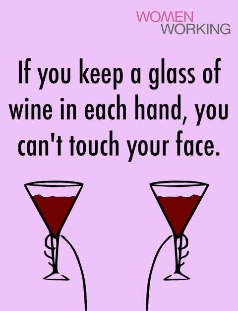 Solution for not touching your face!