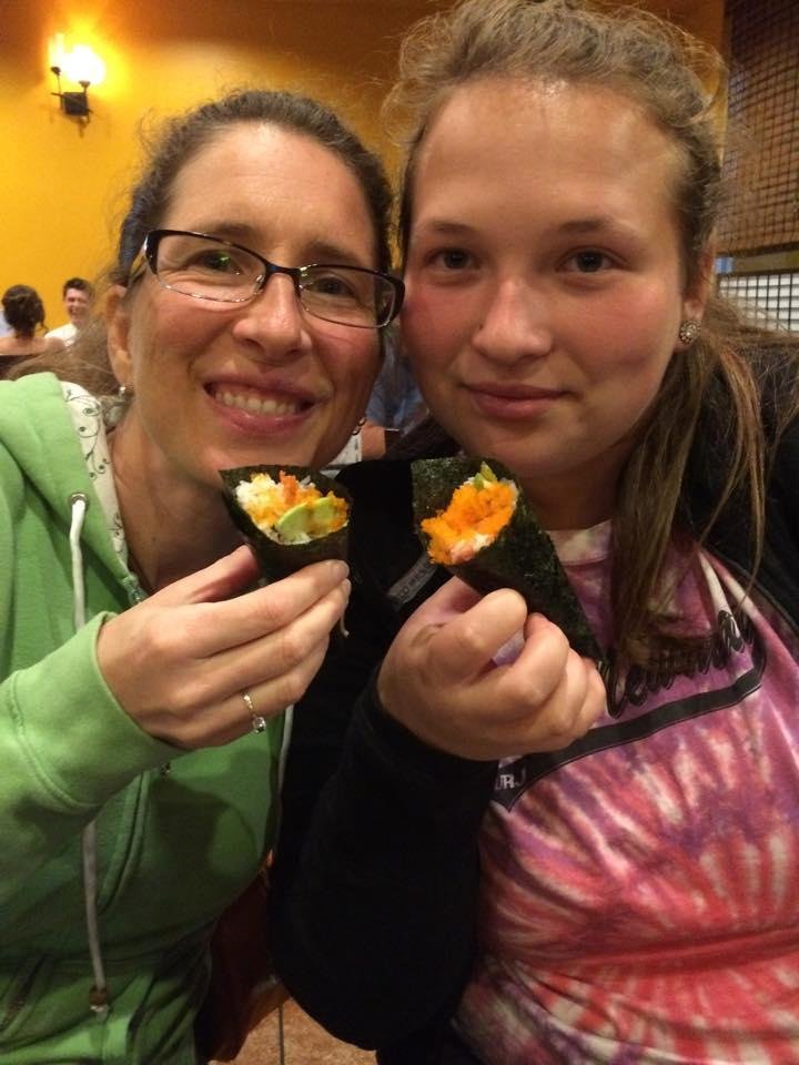 With my Sushi loving girls