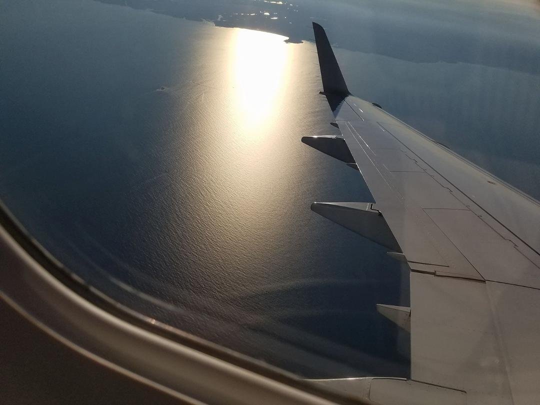 Coastal Maine from the plane.