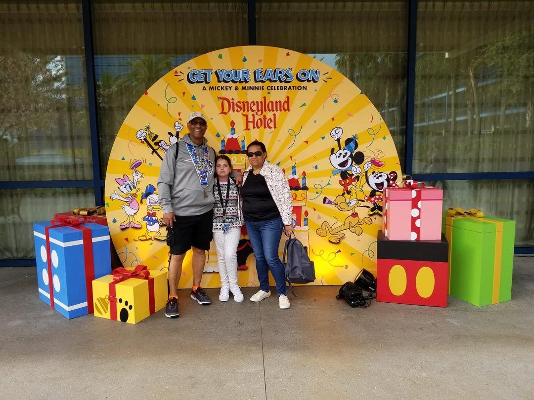 Checking into the Disney Hotel