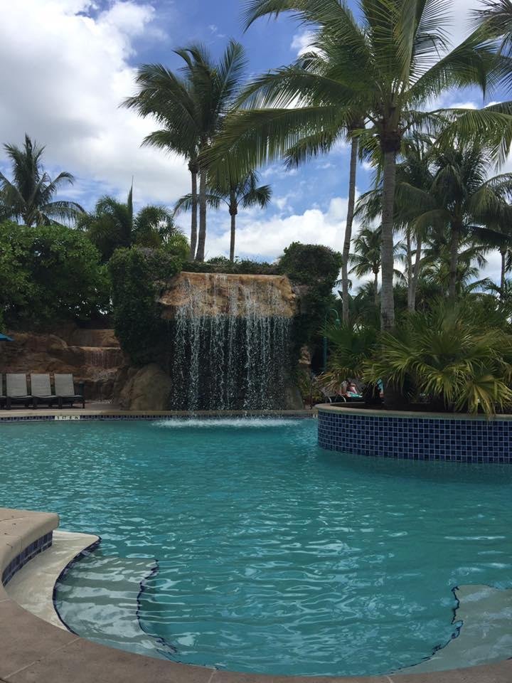 Beautiful afternoon at a pool with Anne