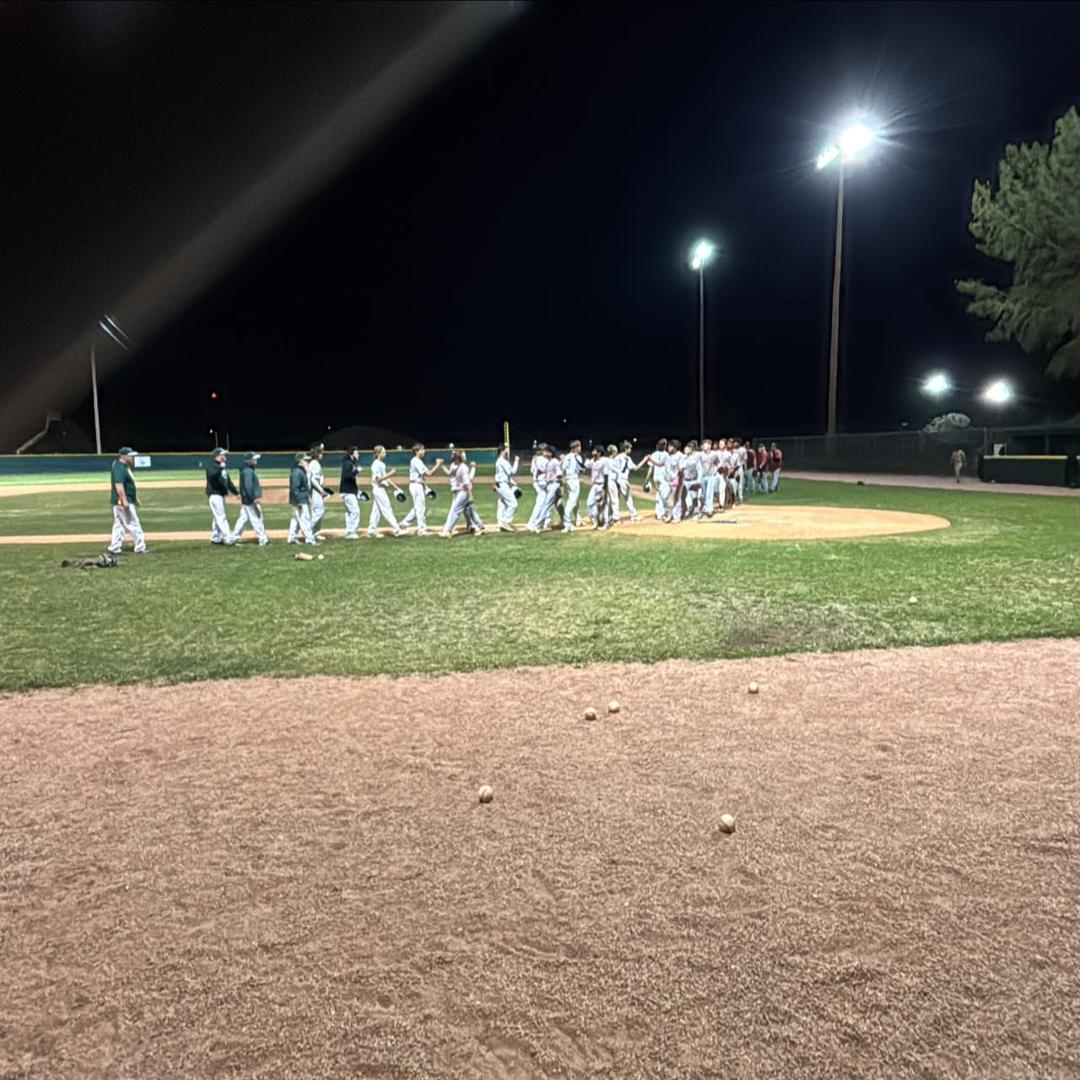 Show Low wins 8 to 7 on Senior night. Mason hits a triple to tie the game at 7 and then they got one more run. ! It’s Miller Time!