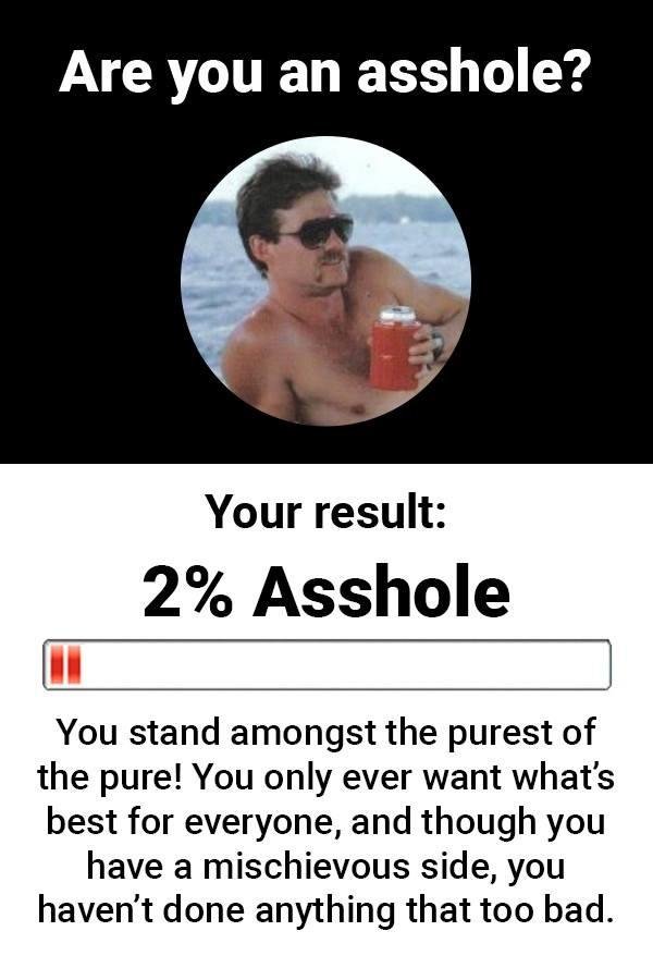 2%. Goddamn everyone on the planet is at least 20% minimum. 2% thats just wrong. More like 98%