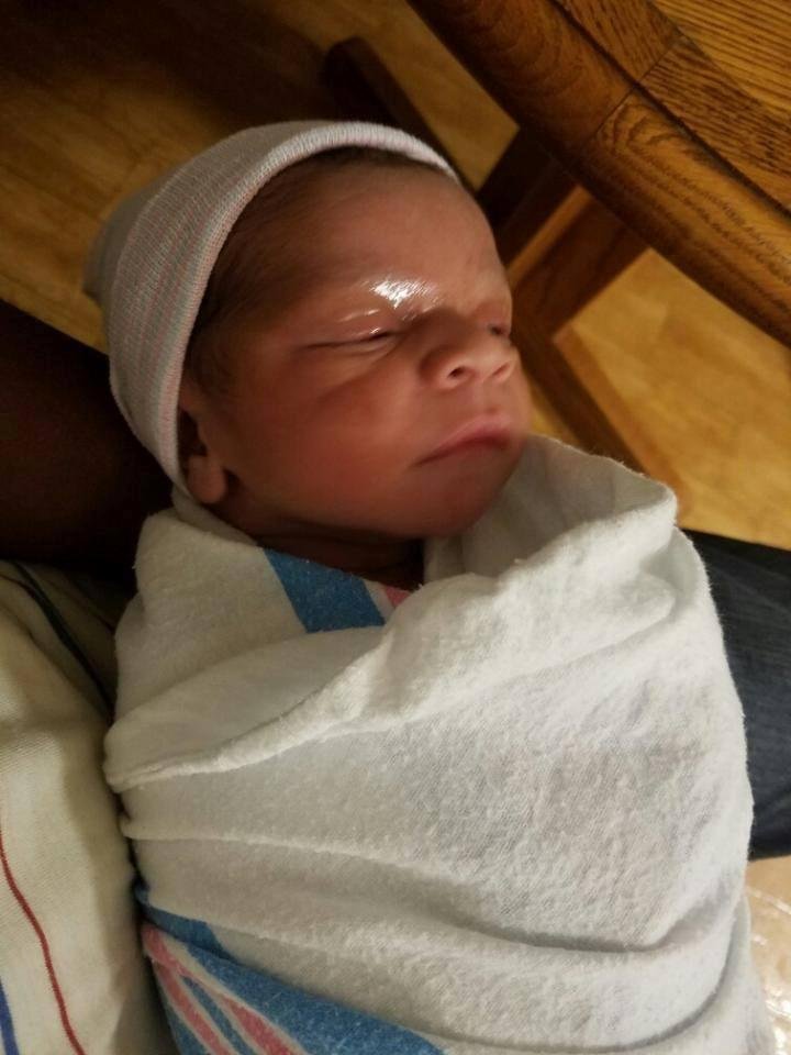 Introducing Rex Hackett Mainoo, born at 3:26 this morning -- on his Poppop Hackett's birthday! Rick Hackett and I will meet him in person later this afternoon. Congrats and love to Mama Viji Hackett, Daddy Collins Mainoo, a