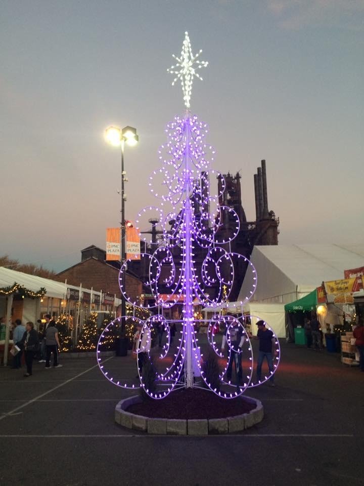 Chriskindlmarkt at night. Beautiful.