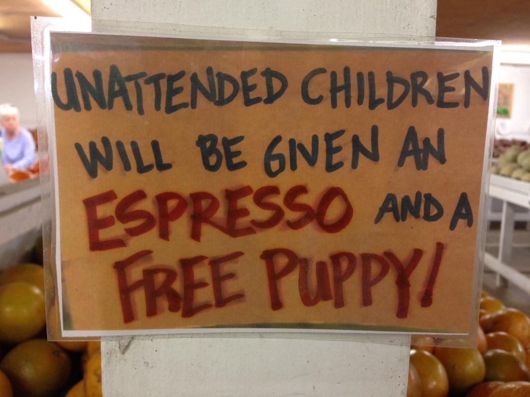 My turn to post a cute sign!