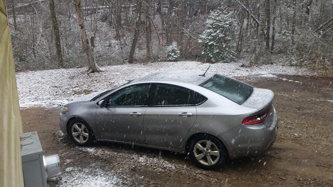 Blizzard like conditions here in Marble.