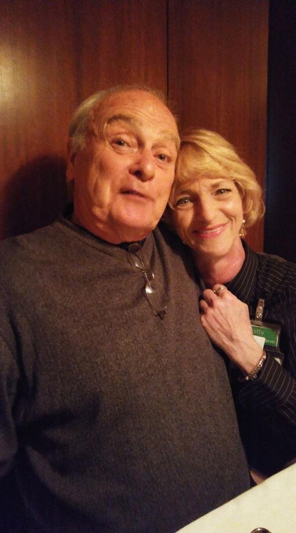 Patty with her poppy. Great