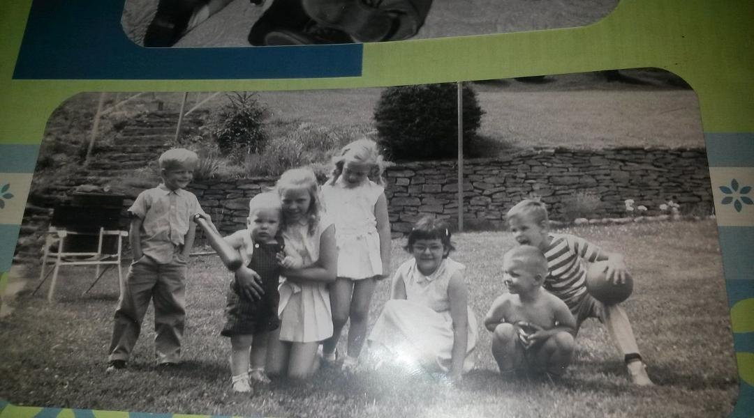 The Hays and Roberts kids at Joe and Vivian Hays house on Saxonburg Blvd Shaler.