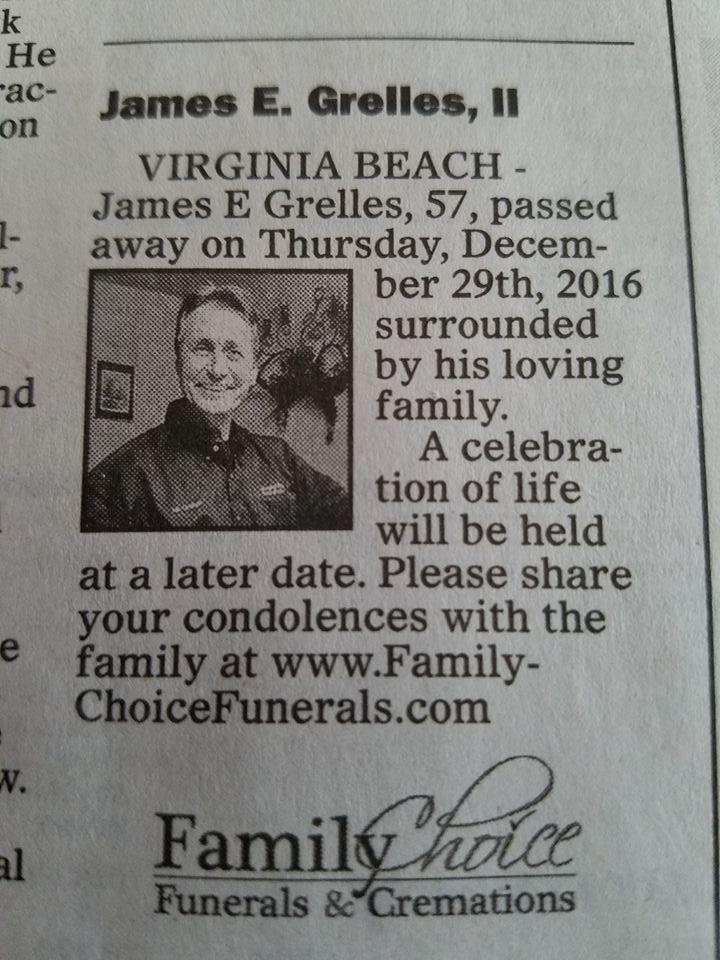 In the newspaper today.