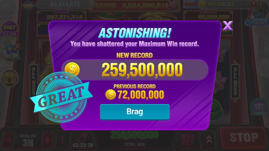 The BIG Win Slot Machines are ready.