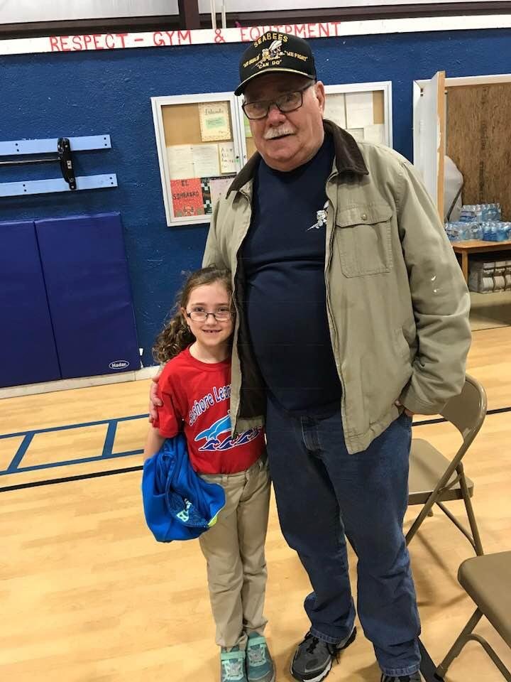 Paige with her Veteran!
