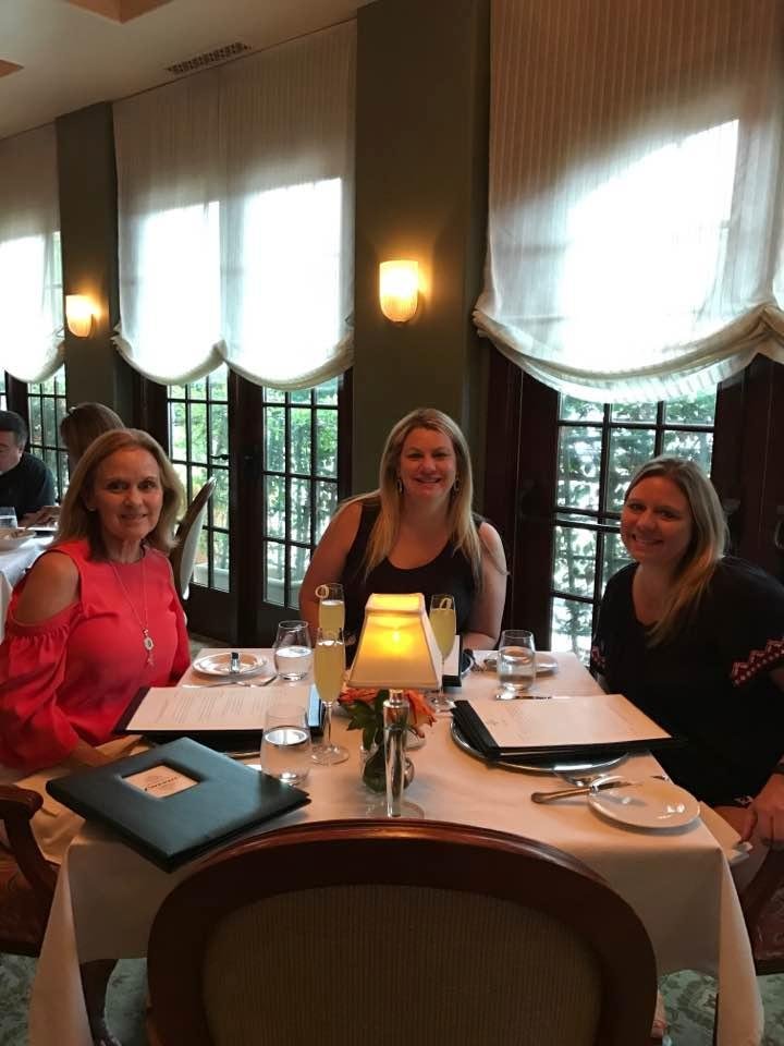 Celebrating Connie's birthday at the Granduca Hotel.