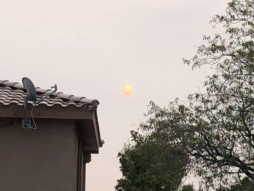 Although this is not nearly as bad as the Bay Area is seeing, we have a Cali Sun in AZ.