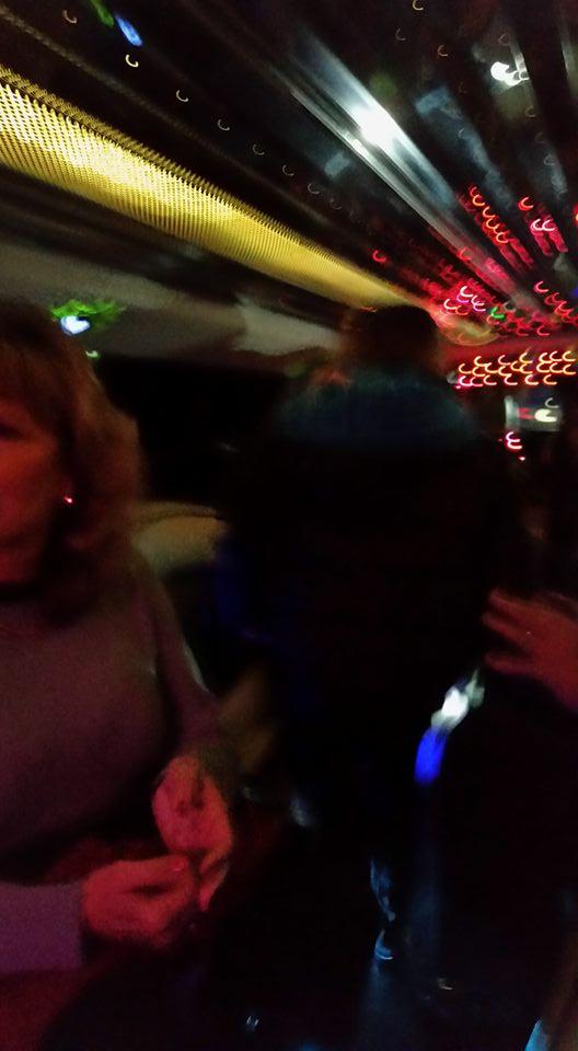 Lite show in limousine, and some of my sister