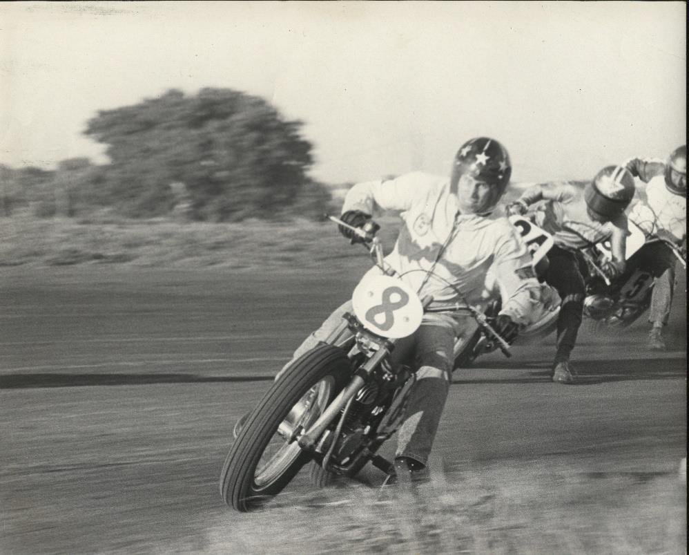Yukon Short Track 1973 Riding my brother’s bike while he was injured.