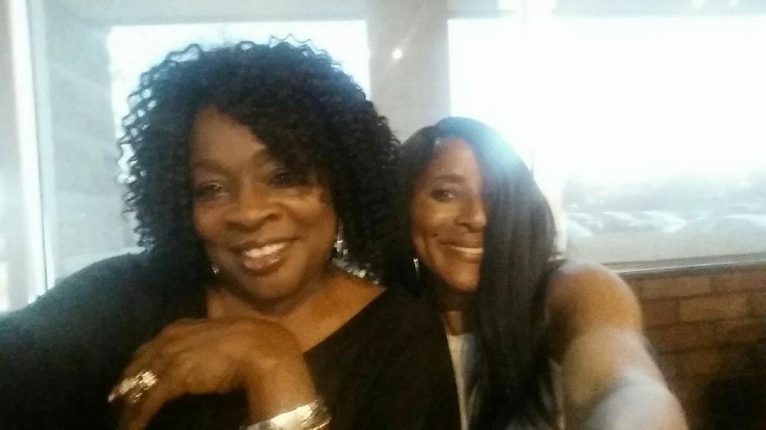 Dora @ Sue enjoying Poly's , Class of 77"  Meet @ Greet.....😌😌😌