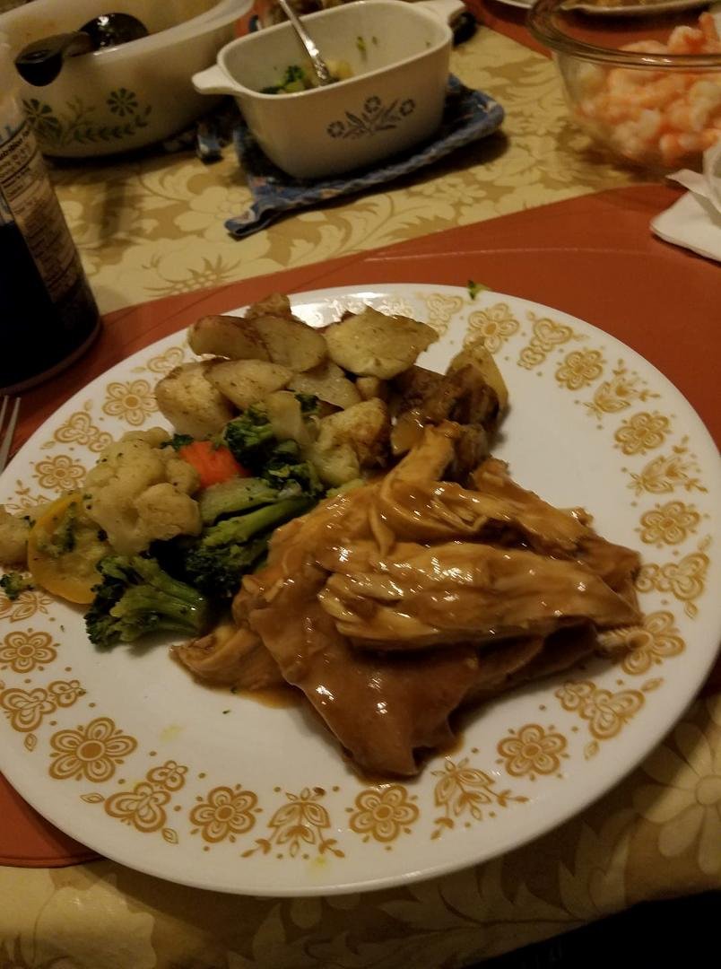 Turkey dinner.God bless Gramma Bert..❤
