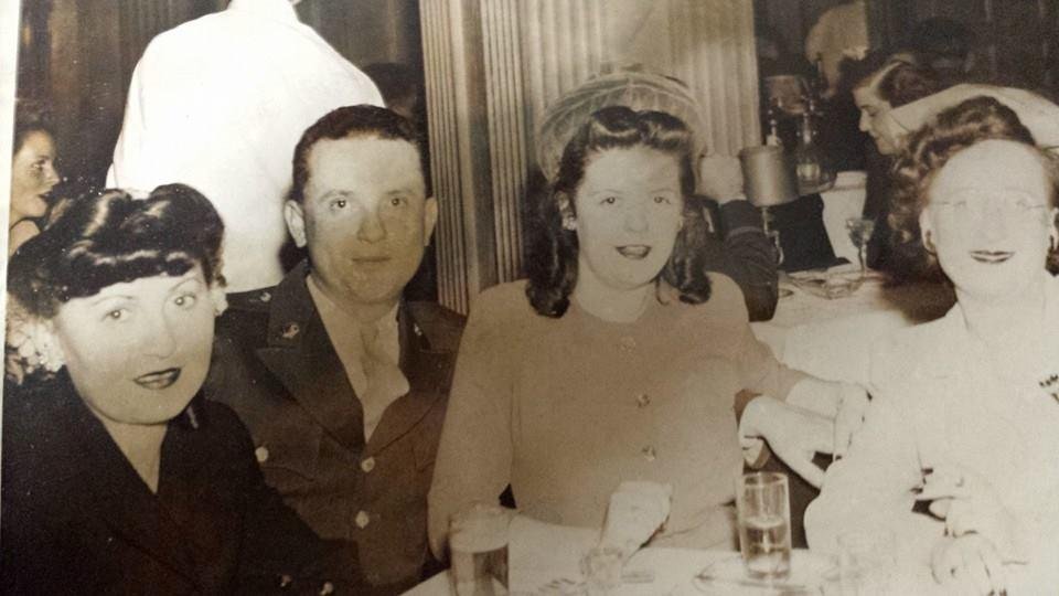 WW2 era...my Aunt Natalie, Dad and Mom, and Aunt Estelle.