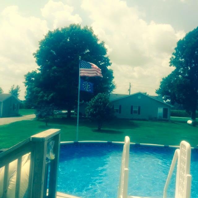 Beautiful day at the pool