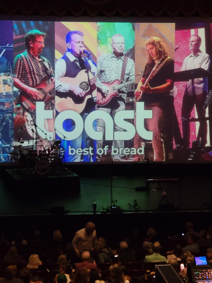 At the Crest to see Toast; cover band of Bread.
