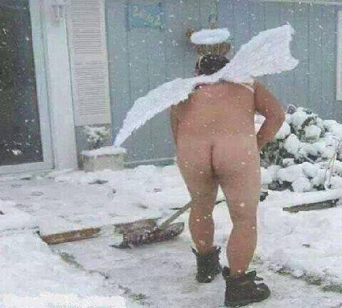 Everyone needs a snow angel now and then ......
