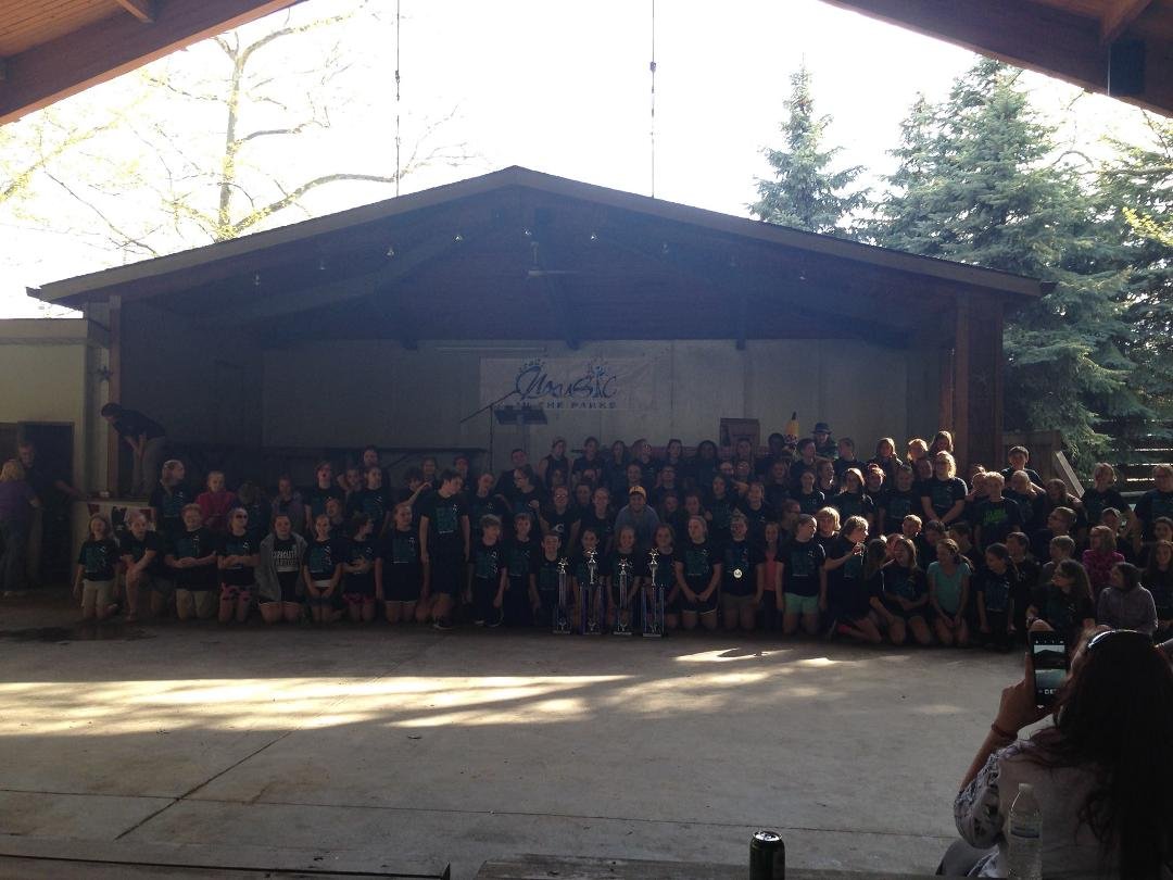 Great day at kennywood , marissa's class won more trophies than any other schools