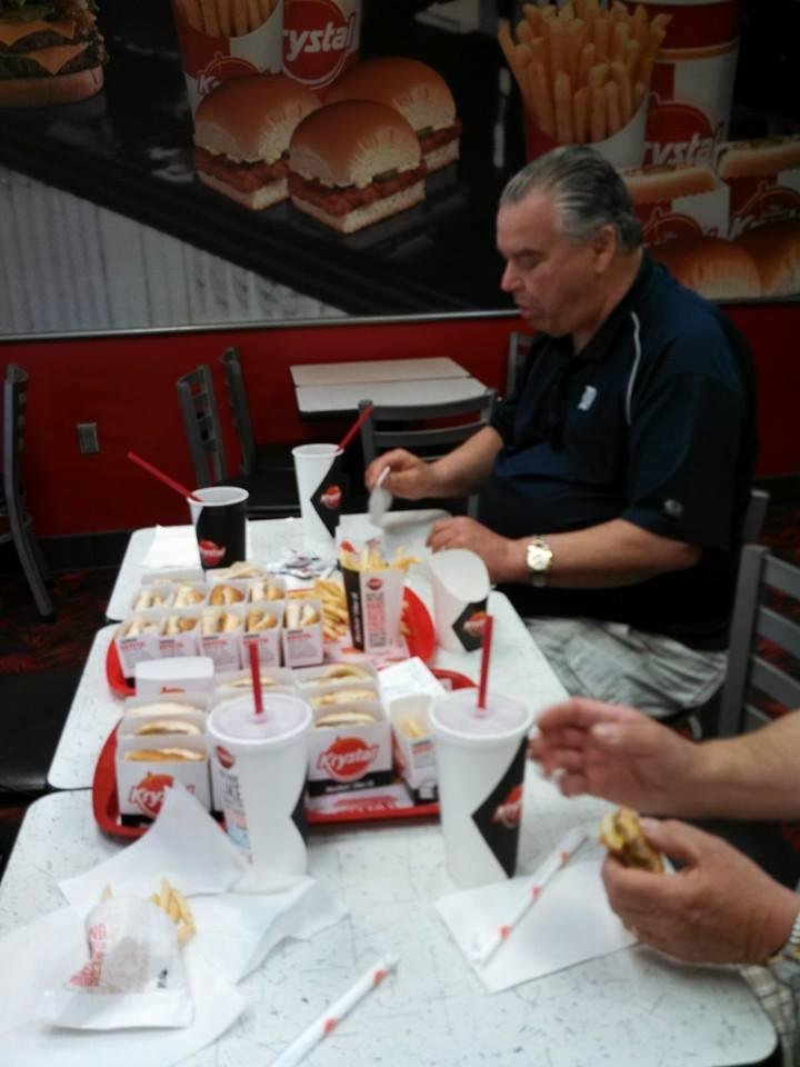 Lunch at Krystals.