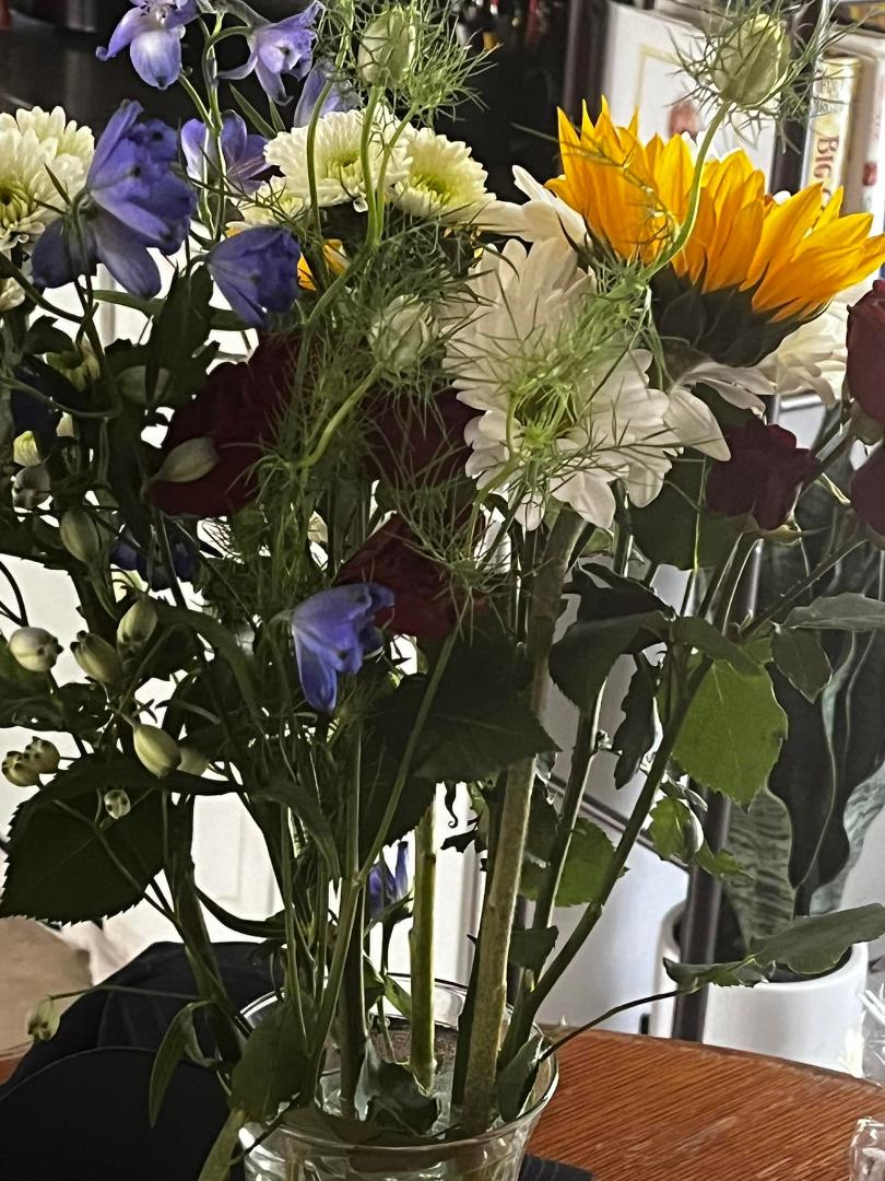 Thank you Sarah Cramer for the beautiful birthday flowers. Was a fun weekend with Onekama Days. Looking forward to more fun weekends with you & kids